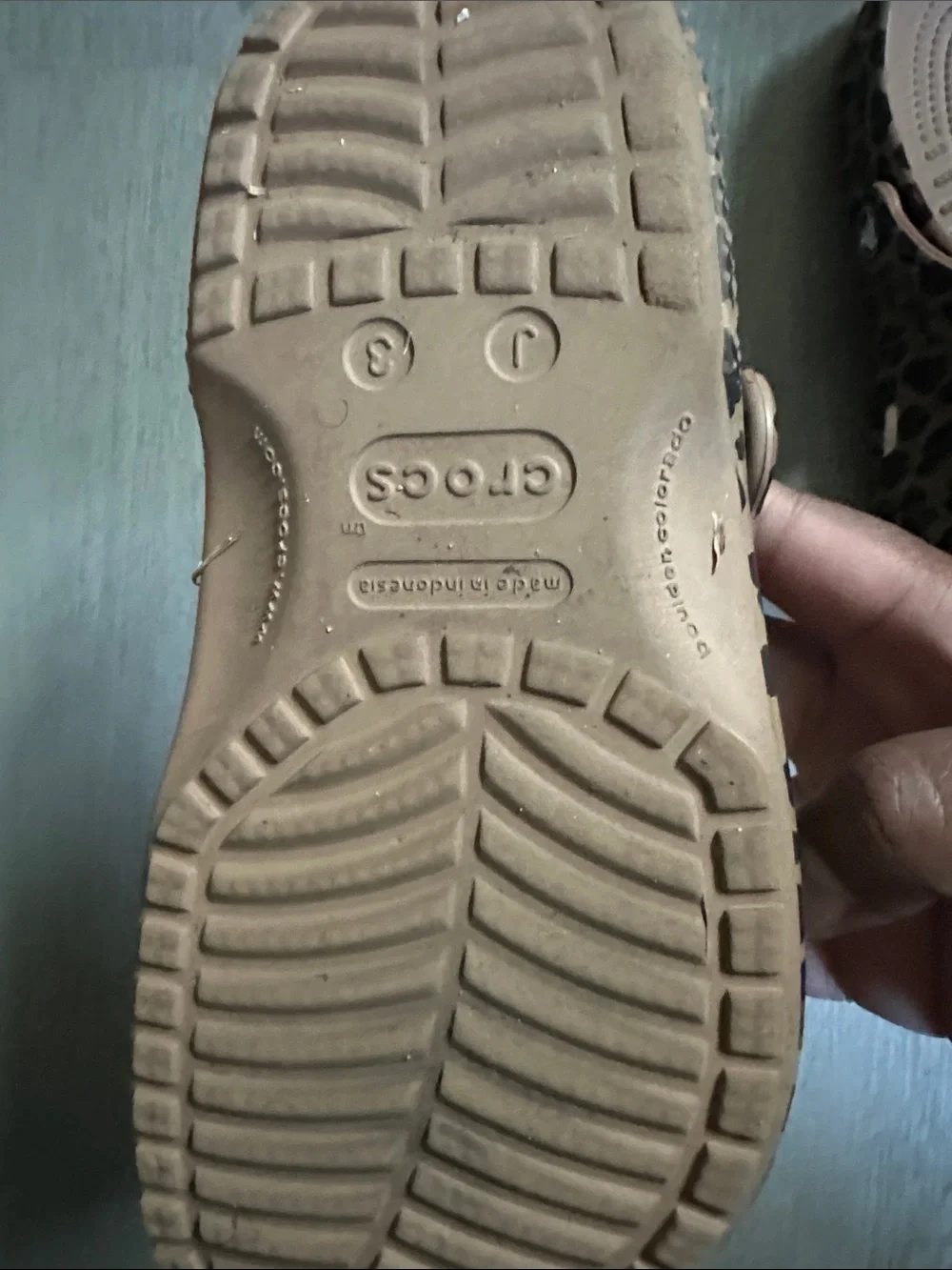 Size 3 Crocs